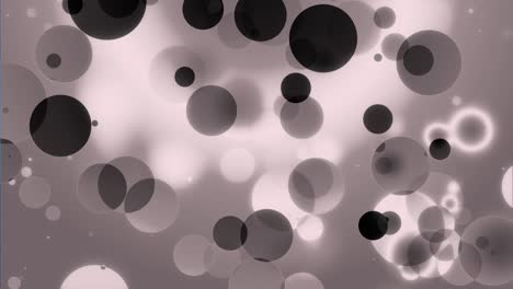 4k inverte el fondo de animación bokeh en blanco y negro en un bucle sin costuras.