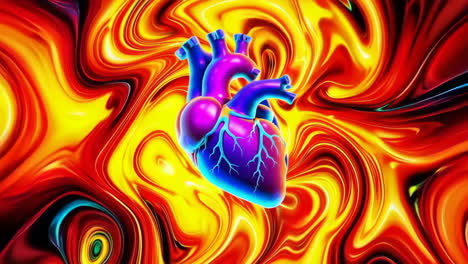 colorful abstract heart