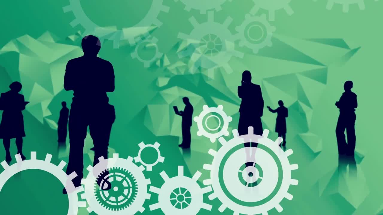 compuesto digital de personas que utilizan medios de comunicación