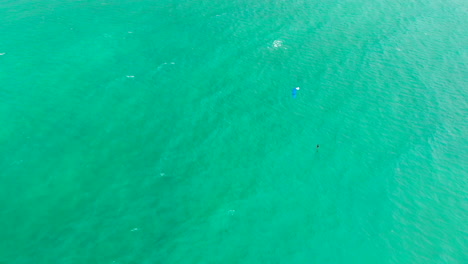 Aerial-of-Kite-Boarder-in-Kailua-Bay