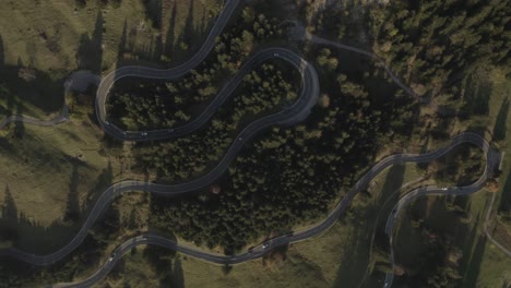 mountain road pass at sunset | 4k | dji mavic 2 pro d-log - perfect for colour grading