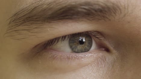primer plano del ojo de un hombre