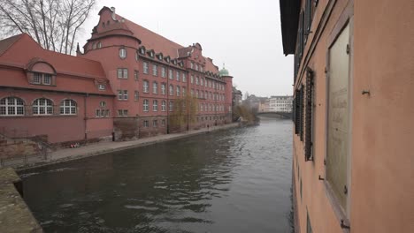 view at public primary school saint-thomas in strasbourg, france
