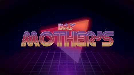 Mothers-Day-with-retro-neon-triangle-and-stars-in-galaxy