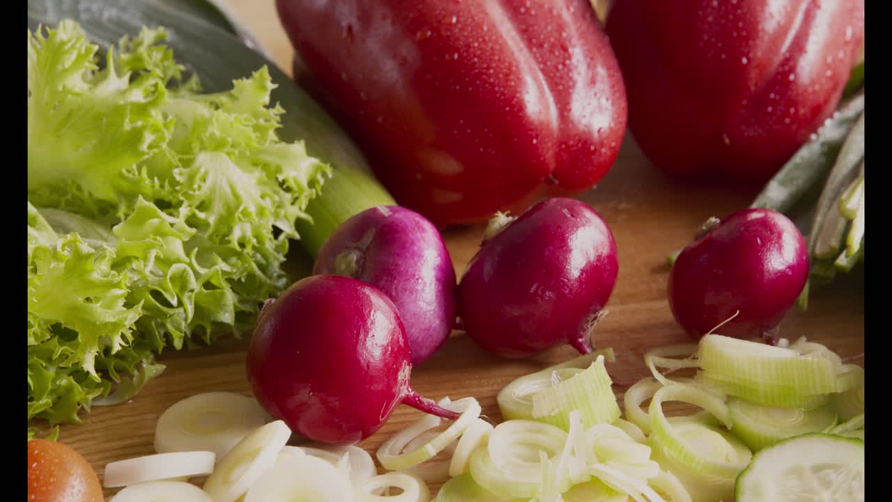 verduras frescas listas para la ensalada