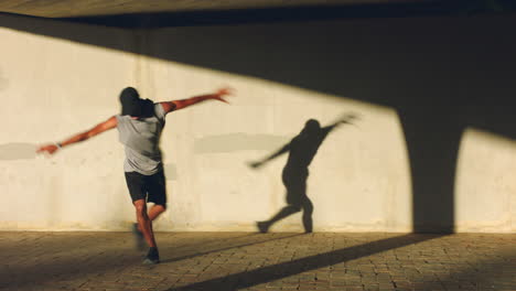 sombra bailarina, bailarina de hip hop