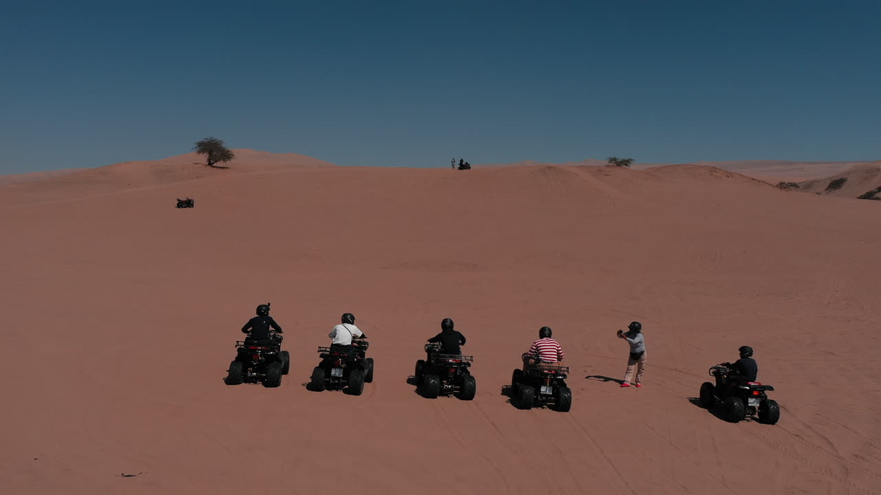 Huacachina, Perù, deserto, riprese aeree con drone