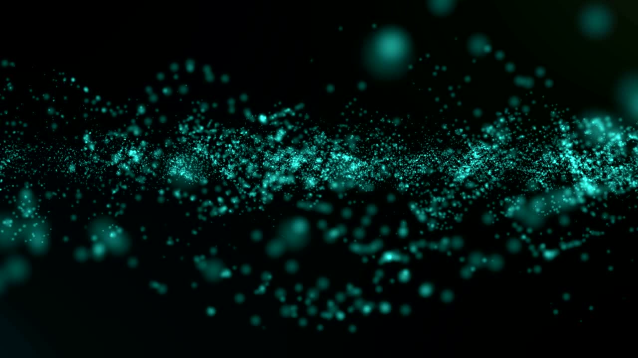 Green Light Bokeh Background