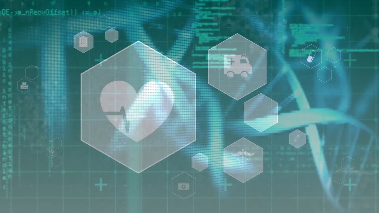 데이터 처리를 통한 의료 아이콘의 애니메이션