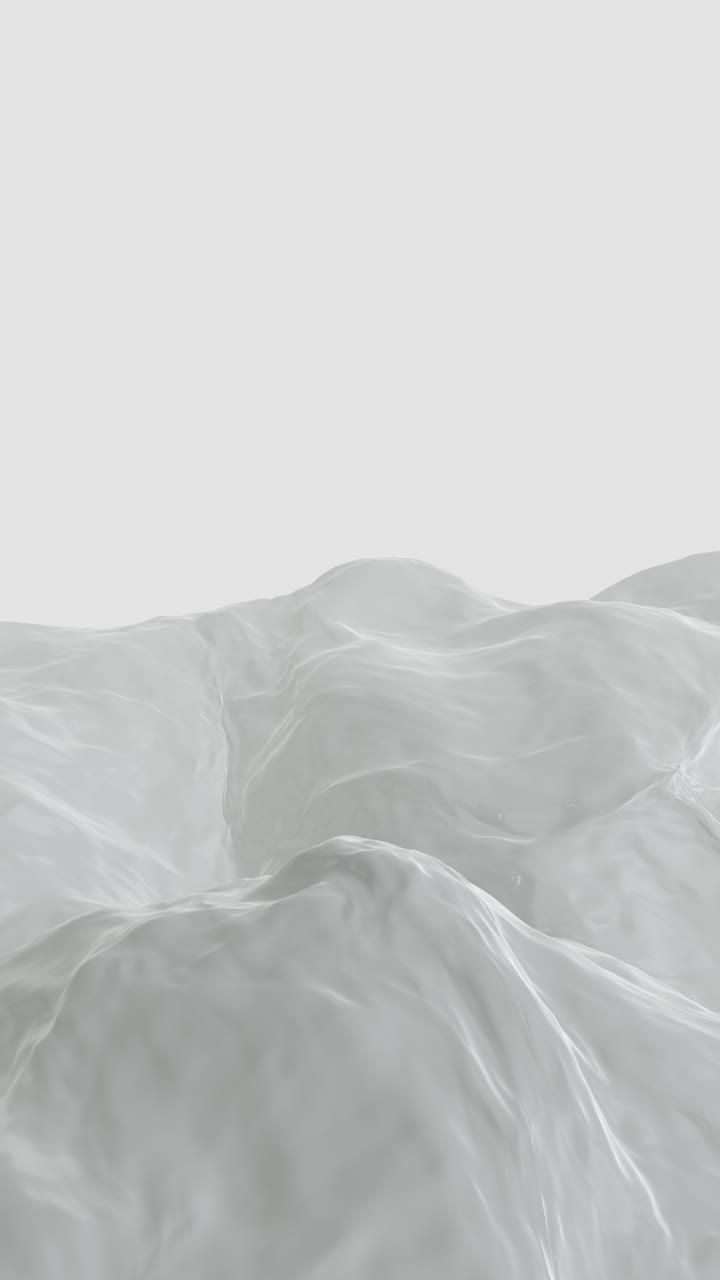 Undulating Waves of agitated milky flowing liquid on vertical background