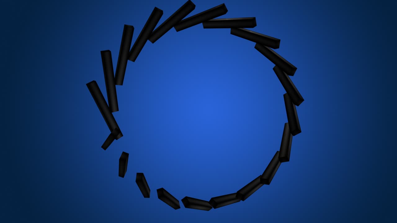 fantastica animazione con oggetti a strisce 3d astratte al rallentatore, 4096x2304 loop 4k