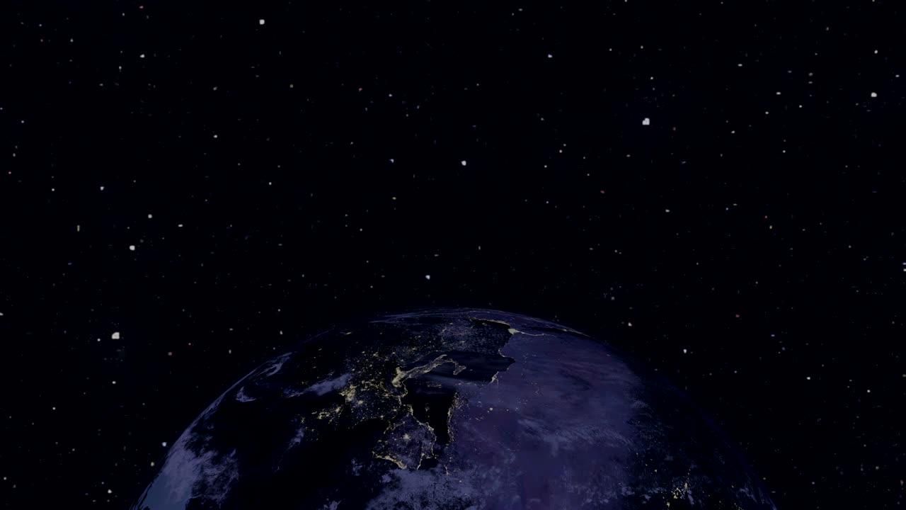 vuelo hacia, sobre y lejos de la tierra