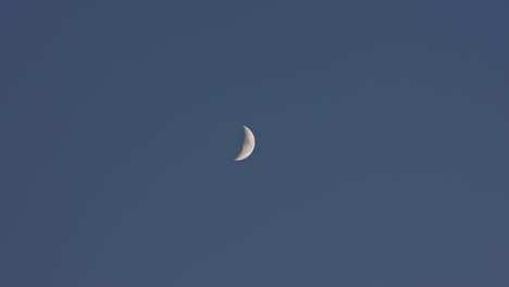 young moon on sky