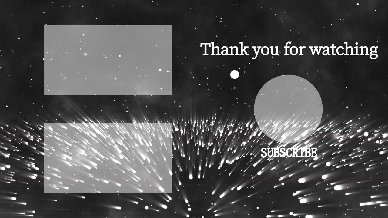 환상적인 라이트 엔드 카드 엔딩 스크린 모션 그래픽