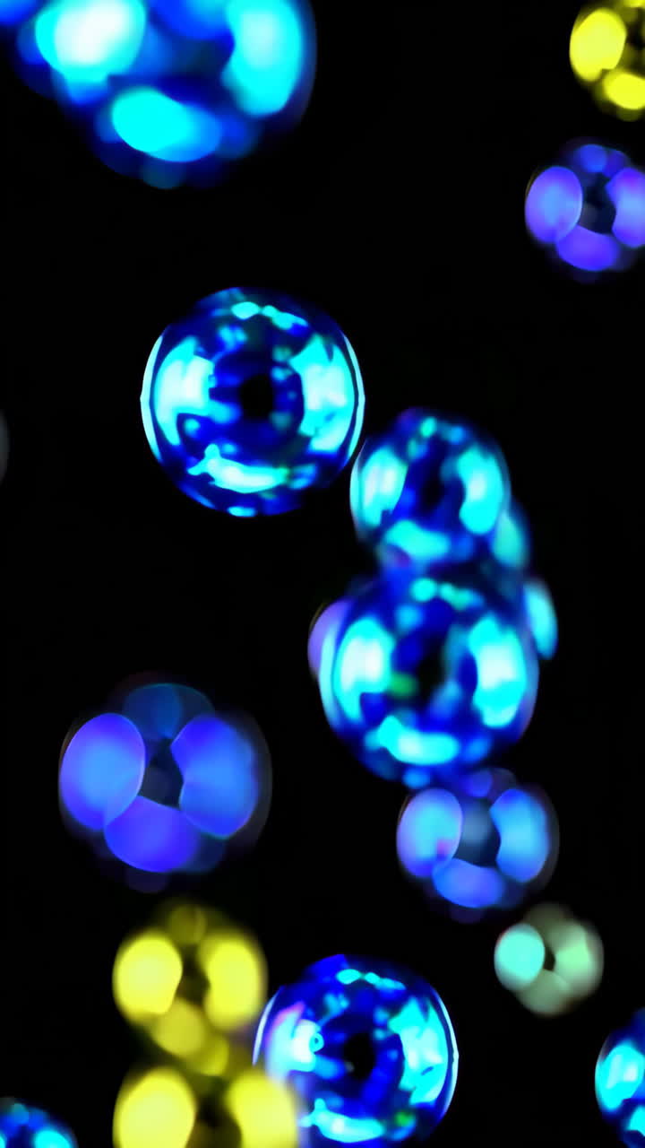 Colorful Bubbles in Motion