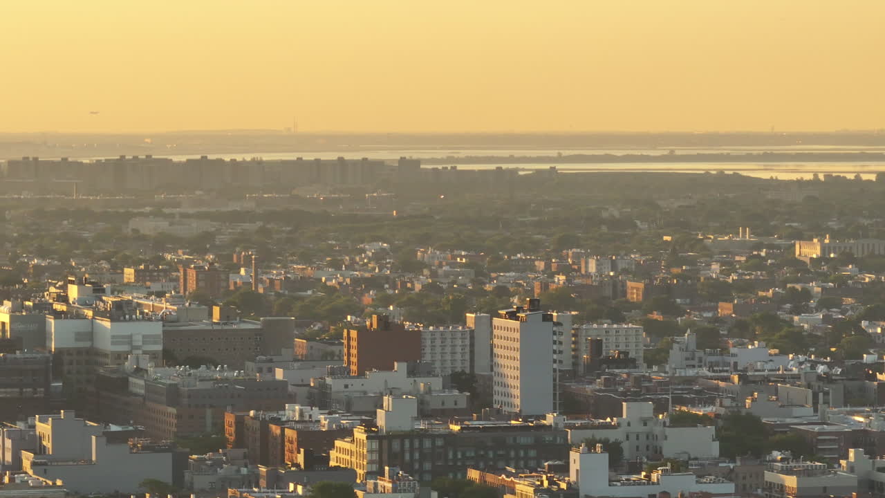 Vista aerea di Brooklyn all'alba