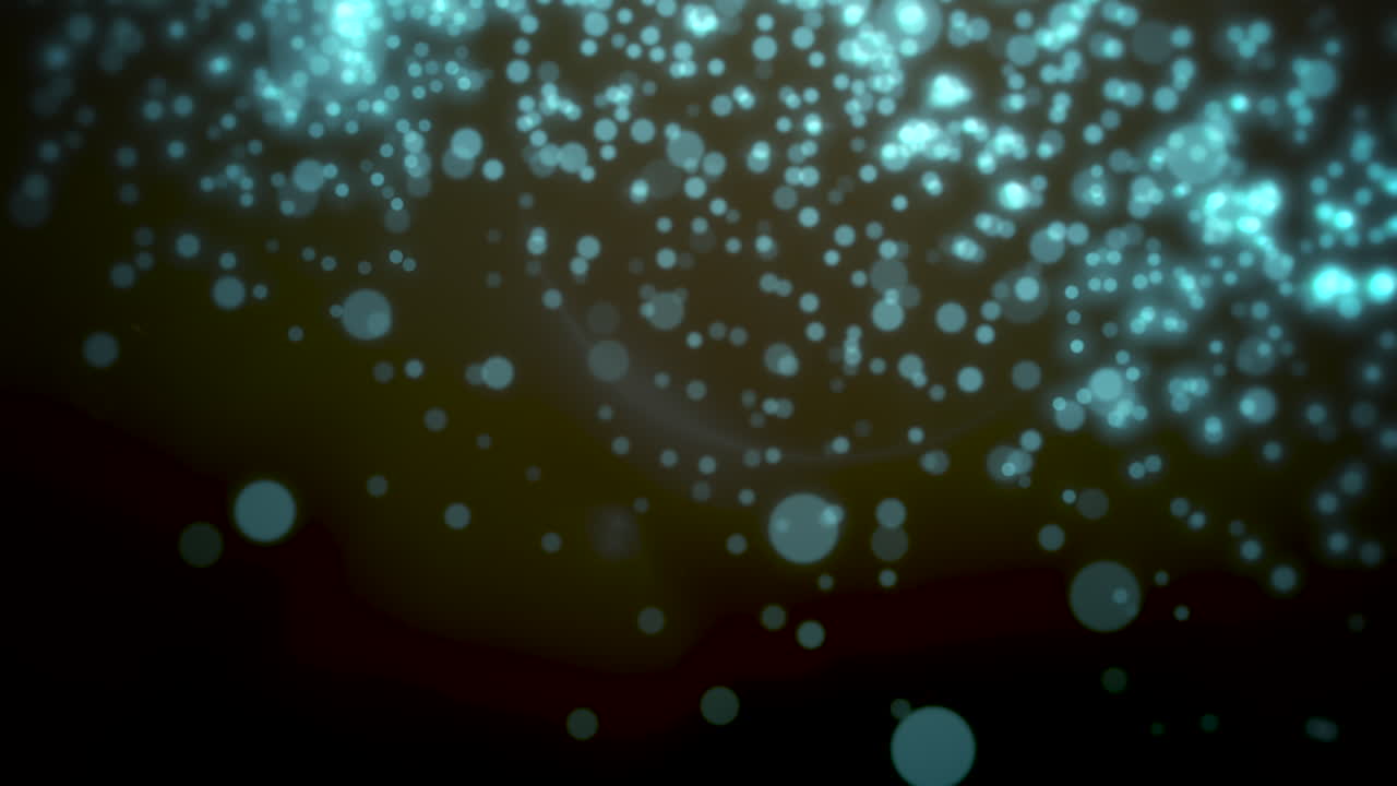 bokeh azul y partículas cayendo feliz año nuevo y feliz navidad