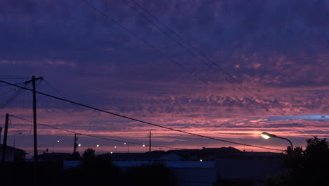 colorful and unique sky during sunset
