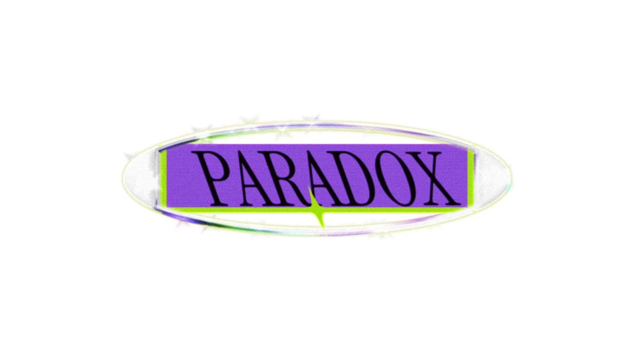 Animazione logo Paradox con cornice circolare scintillante