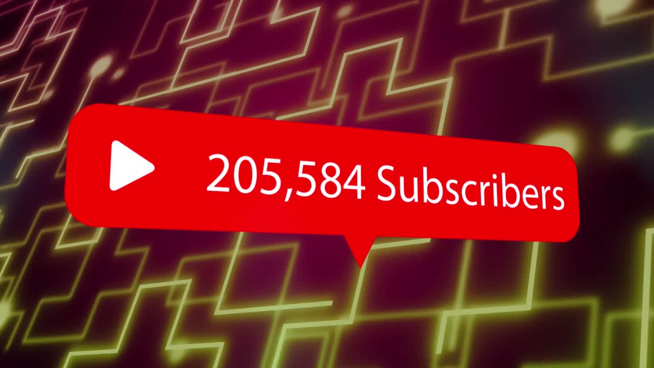 연결 네트워크를 통해 미디어 아이콘의 애니메이션