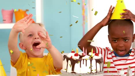 children at a birthday party