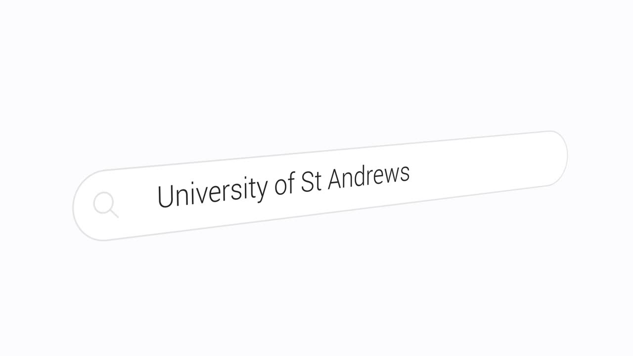 Digitare University of St Andrews nel motore di ricerca.