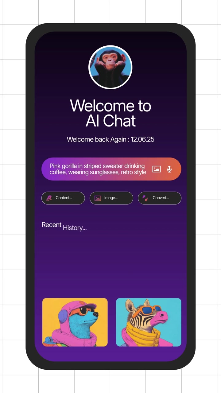 Kit UI mobile AI intelligenti