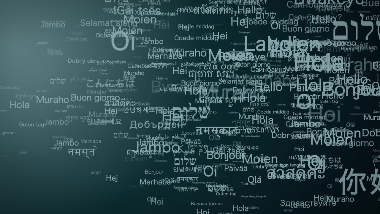 Various languages "Hello" [loop]