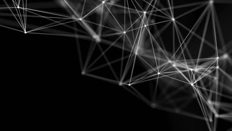 abstract neural network concept. connected cells with links loop background.