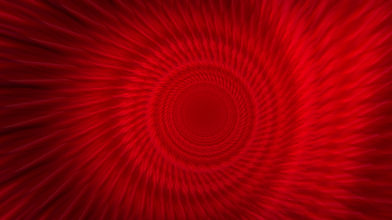 Tunnel Travel Wormhole Loop with Animation of Red Lights Space Environment