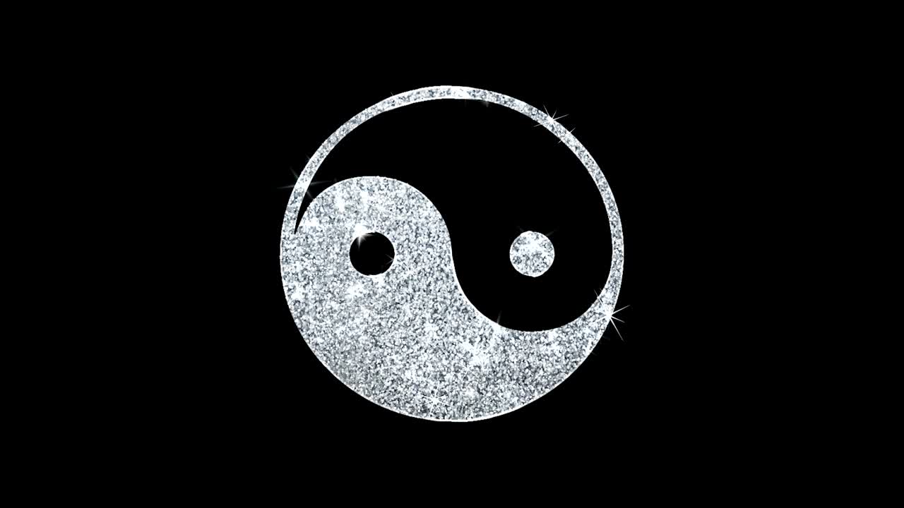 animación de los símbolos yin y yang