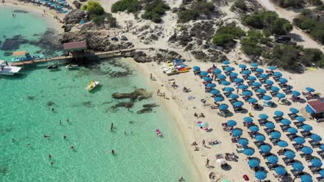 Aerial-shot-of-the-Ayia-Napa-Beach