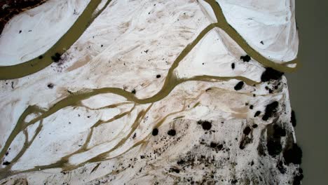 Bird-view-of-vjosa-river-bed-during-summer-in-Albania