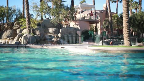 a slow-motion background of a luxury vacation pool