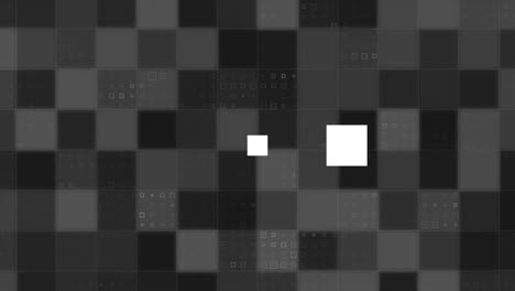 animación del anillo de carga de datos sobre cuadrados grises