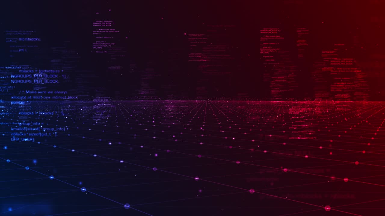 4K Programming code abstract technology background footage - Loopable