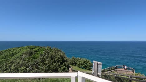 scenic ocean view changing over time