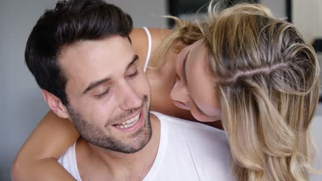 cute couple embracing