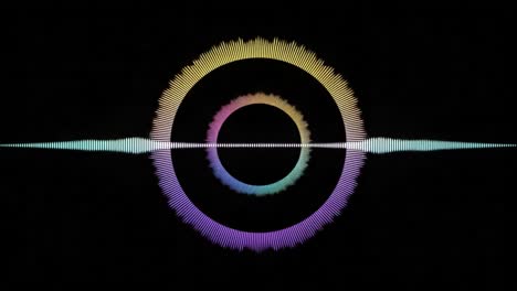 visual representation of sound waves: an artistic display featuring vibrant colors and patterns that illustrate the rhythm and dynamics of audio frequencies