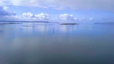 flying over the bay with drone 1080p