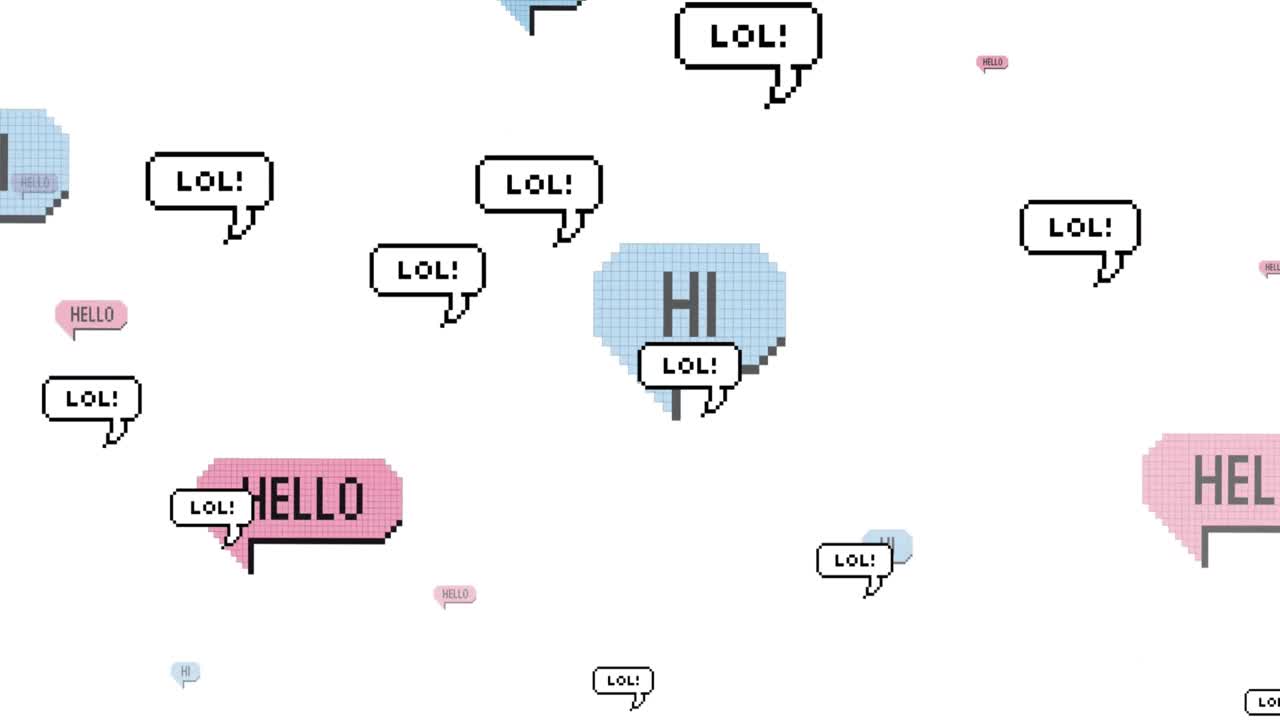 ⁇ 색 배경 위에 있는 소셜 미디어 아이콘의 애니메이션