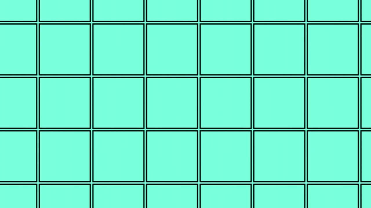 diseño gráfico de pequeños cubos de color verde formando una malla gráfica en movimiento panorámico