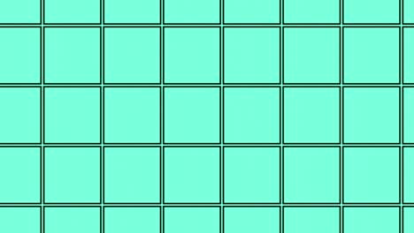 graphic design of small cubes in green color forming a graphic mesh in panoramic motion