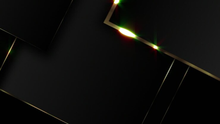 Abstract Dark Geometric Background with Gold Accents