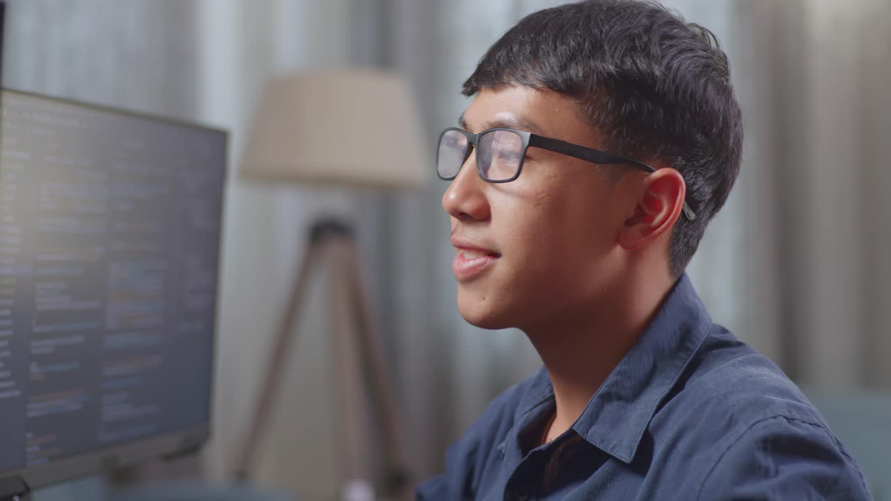 Young Man Programming