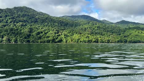 passing the jungle mountains in the masuala national park, madagascar, africa 4k