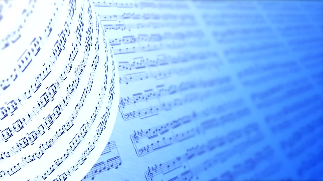 음악 노트 배경, 루프