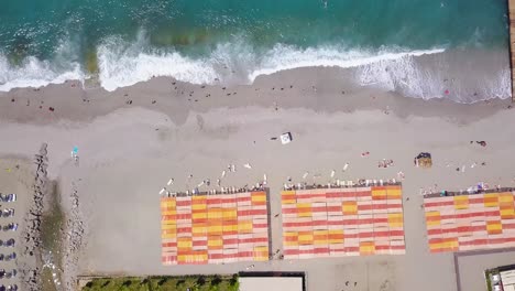 aerial view of a beach resort