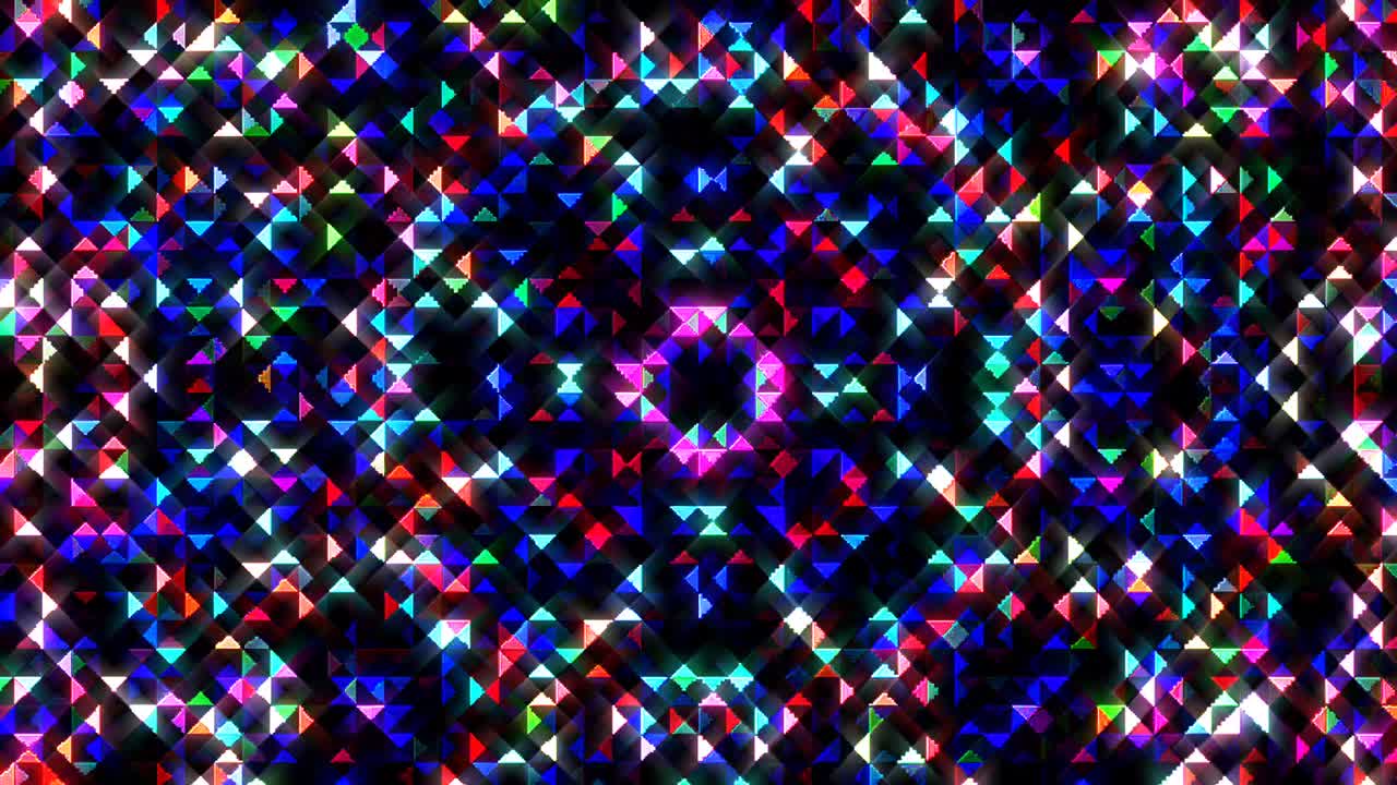 Abstraktní kaleidoskopický vzor v plných barvách. Magická mandala. 4K
