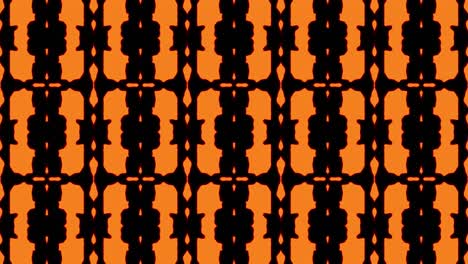 fondo de patrón sin costuras geométrico naranja abstracto. rayas abstractas bucle de caleidoscopio. rápido psicodélico colorido kaleidoscopio vj fondo. discoteca fondo de movimiento abstracto. efecto caleidoscope